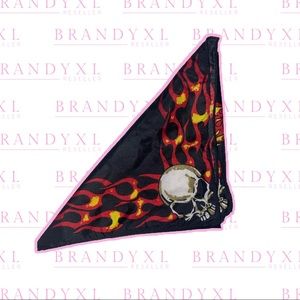Flaming Skull Head Scarf